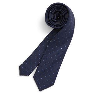 Nordstrom Roberto Dot Silk Tie Size Big Boy Navy Blue 4NC9-3051